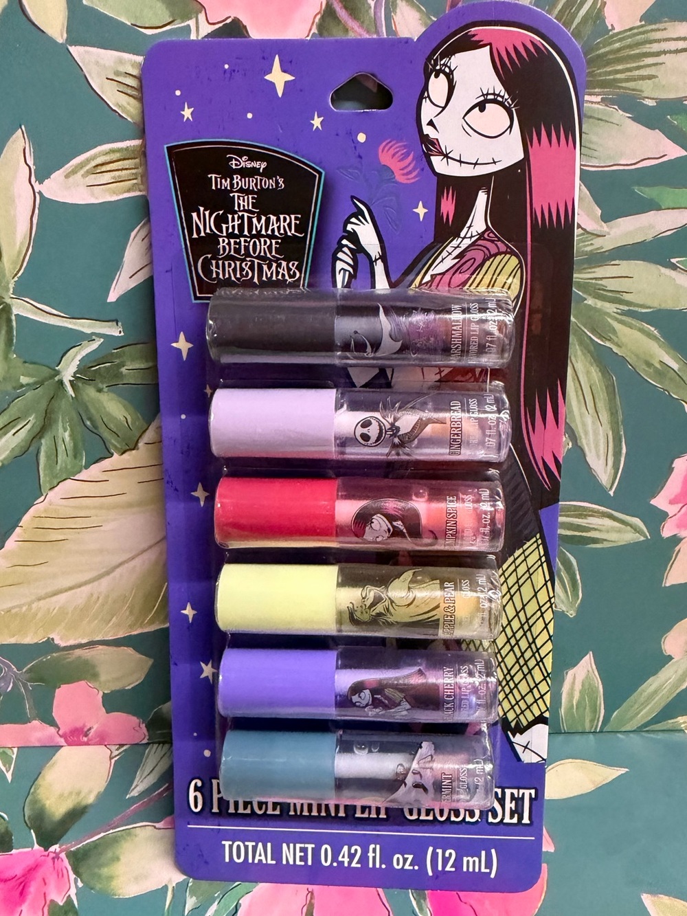 Disney Nightmare Before Christmas 6 Piece Mini Lip Gloss Set NWT